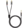 Goobay 65284. Anschluss 1: 3.5mm, Steckverbinder 1 Geschlecht: Männlich, Anschluss 2: 2 x RCA, Steckverbinder 2 Geschlecht: Männlich, Kabelmaterial: K