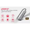 USB-C Hub Unitek 7in1 Aluminium PD 100W 5 Gbps — wieloportowy adapter z Power Delivery