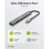 Goobay Slim 5-Port USB-Hub, USB-C™ na USB-C™/USB-A, USB 3.2 (74460)