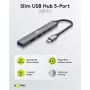 Goobay Slim 5-Port USB-Hub, USB-C™ na USB-C™/USB-A, USB 3.2 (74460)