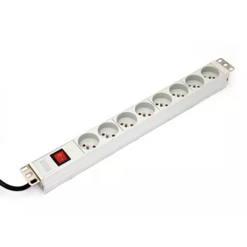DIGITUS Professional a-19-STRIP-2-IMP - listwa zasilająca (do montażu w szafie rack) - AC 250 V - wejście zasilania - wyjście