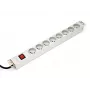 DIGITUS Professional a-19-STRIP-2-IMP - listwa zasilająca (do montażu w szafie rack) - AC 250 V - wejście zasilania - wyjście
