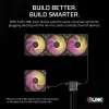 Wentylator Corsair iCUE LINK RX140 MAX RGB 14 cm Czarny 300-1600 RPM