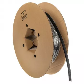 Rurka na kable Label the kabel LTC Pro 5111, 10 m, czarna — do wiązania i organizowania kabli