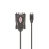 Kabel szeregowy Unitek Y-1105K — 1,5 m czarny, męski DB-9 na męski DB-9