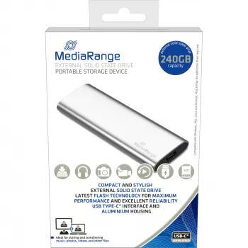 Zewnętrzny dysk SSD MediaRange 240 GB M.2 USB Type-C MR1101