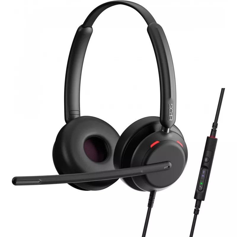 EPOS IMPACT 760T - Zestaw słuchawkowy - nauszny - przewodowy - USB-C - czarny - certyfikowany do Microsoft Teams (1001214)