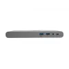 Stacja dokująca Eaton Tripp Lite USB-C, potrójny wyświetlacz - 4K HDMI/DisplayPort, VGA, USB 3.2 Gen 1, hub USB-A/USB-C, GbE, ładowanie 100W PD, międzynarodowe kable zasilające