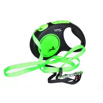 FLEXI nowy Neon M - smycz automatyczna - 5 m