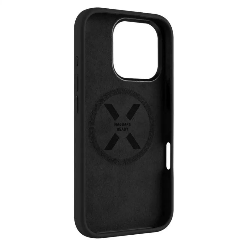 Stała tylna obudowa | Apple | iPhone 17 Pro Max | Silikon płynny | Czarny | MagFlow