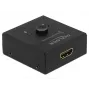 DeLock HDMI 2 - 1 dwukierunkowy 4K 60 Hz kompaktowy – pudełko detaliczne – przełącznik wideo/audio – 2 x HDMI – komputer stacjonarny (64072)