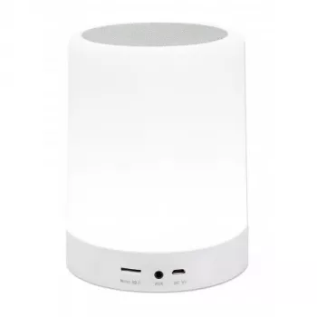 Manhattan Sound Science Głośnik Bluetooth, Czas odtwarzania 5 godzin, Zasięg 10 m, Czytnik kart microSD (32 GB), Złącze Aux 3.5 mm, Moc wyjściowa 3 W, Kabel ładujący USB-A w zestawie, Bateria 1200 mAH, Bluetooth v5, Wbudowany wieszak, Biały, 3 lata gwarancji