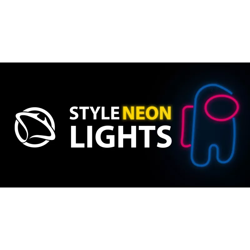 Dekoracyjne światło LED w stylu neonu MANTA SNL27BLT Style Neon Lights ASTRONAUT, blat stołowy, ścienny, akcent LED z wtyczką