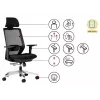 SPECTRUM Ergonomiczne krzesło biurowe czarny