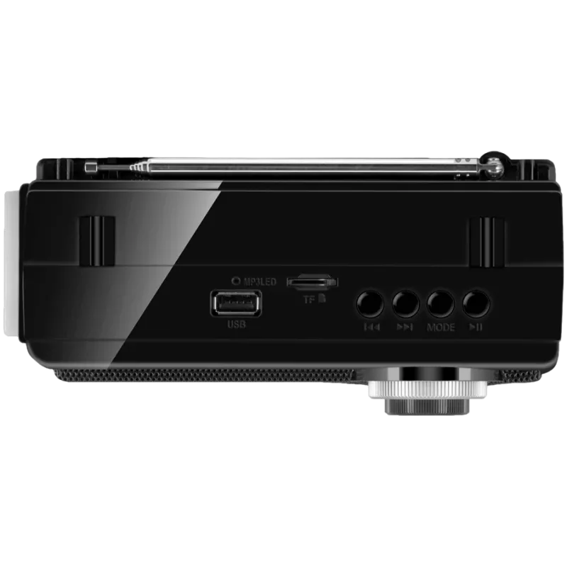Głośnik SVEN SRP-155, czarny (3W, Bluetooth, FM/AM/SW, USB, microSD, latarka, bateria)