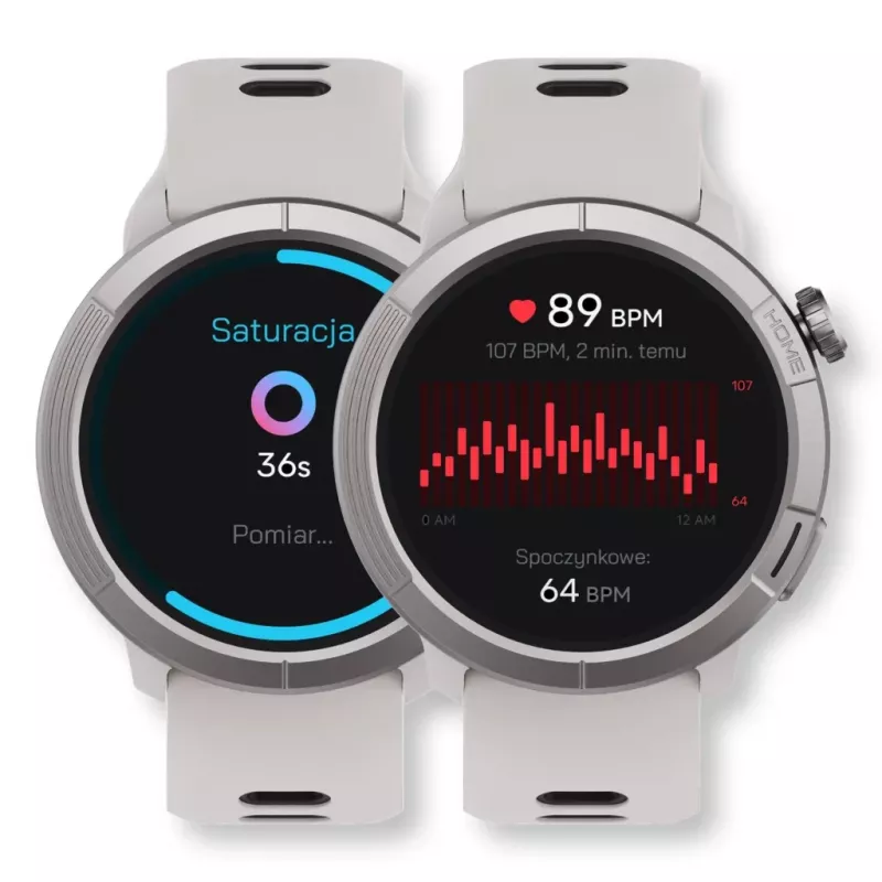 Stelio smartwatch Activ Pro GPS model STSWA102TN, tytanowa koperta 46mm
