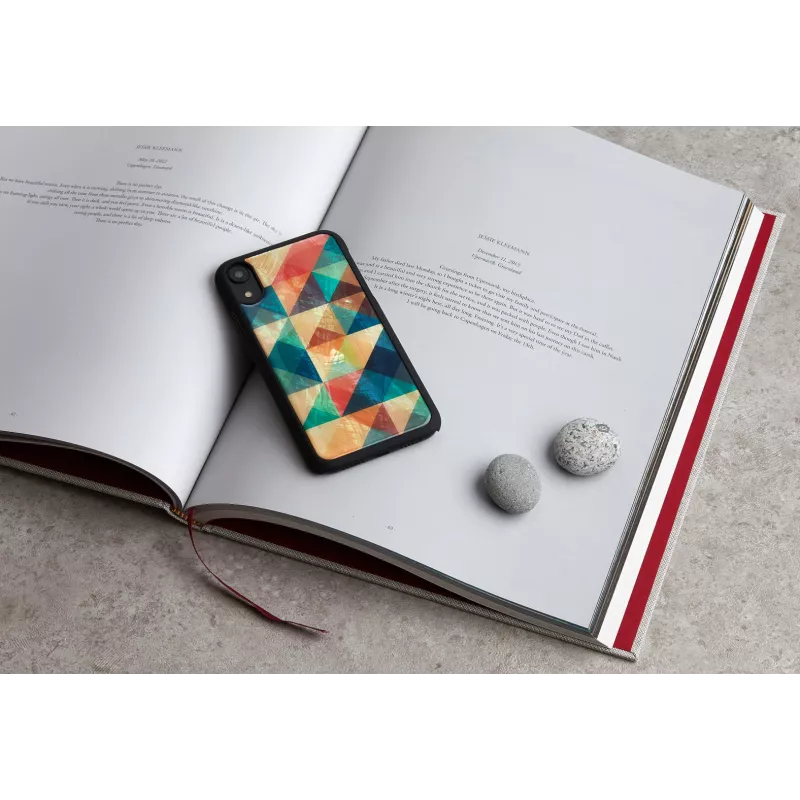 Etui na smartfona iKins do iPhone XR — Mosaic Czarny etui ochronne