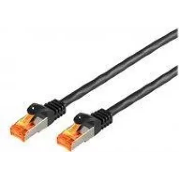 Kabel sieciowy S/CONN 08-26085 Czarny 15 m Kat.6a S/FTP