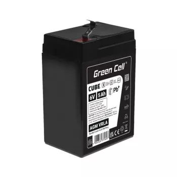 UPS battery Sealed Lead Acid zielony Cell AGM6V5AH-J 6 V 5 Ah