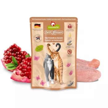 GRANATAPET DeliCATessen Indyk i bażant - mokra karma dla kota - 85g
