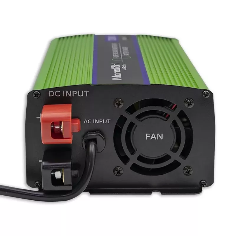 Przetwornica samochodowa Qoltec Monolith 1200 W Zielona 12 V