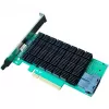 HighPoint Rocket 710L 8x Port to PCIe 3.0 x8 12Gb/s SAS DAS - Serial Attached SCSI (SAS) - SAS1