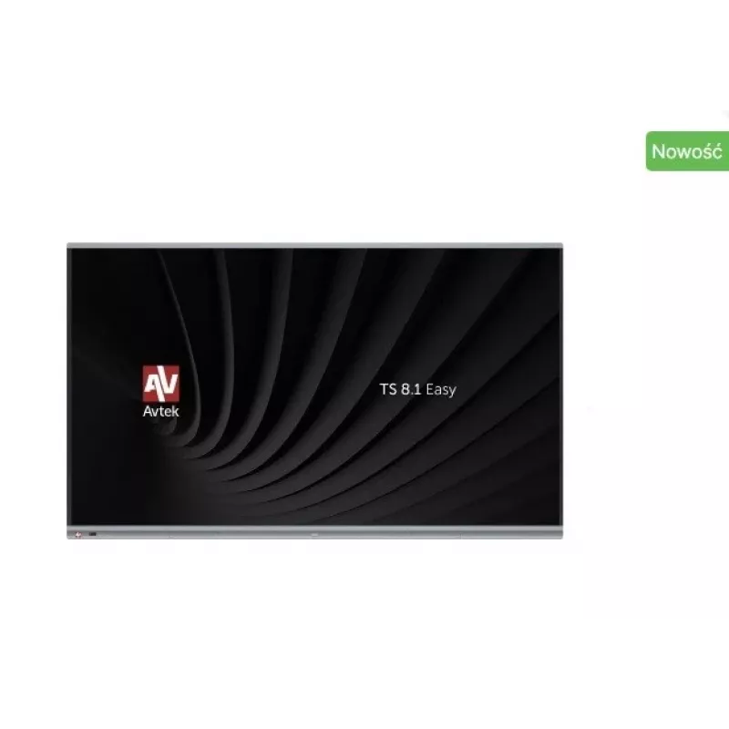 Wyświetlacz interaktywny AVTEK TS 8.1 EASY 75 75 cali 3840x2160 60 Hz ekran dotykowy IR Wi‑Fi 20 punktów, 400 cd/m², 24/7, VESA 600x400