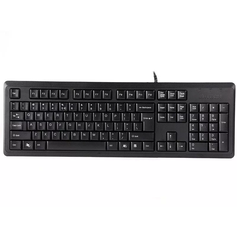 Klawiatura A4Tech KR-92 USB uniwersalna QWERTY angielska czarna
