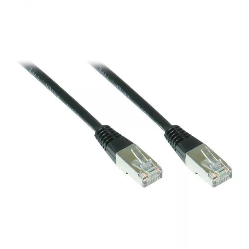 Good Connections Alcasa GOOD CONNECTIONS - kabel krosowy - RJ-45 (M) - RJ-45 (M) - 0,5 m - SFTP - (Kategoria 5e) - czarny (855S-005)