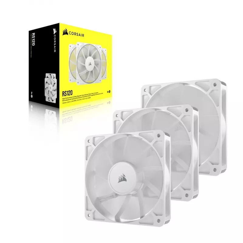 Wentylator Corsair RS120 12 cm Biały 420-2100 RPM 0.2-4.15 mmH2O