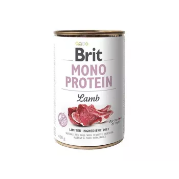 BRIT MONO PROTEIN Mokra karma dla psów Jagnięcina 400 g