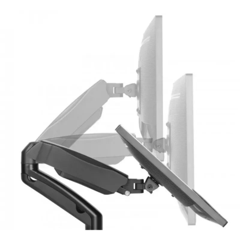 Ramie do monitora up up Economical Interactive Counterbalance Dual Monitor Arm matowa czerń VESA 75x75/100x100