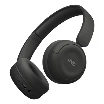 Zestaw słuchawkowy JVC HA-S59W — przewodowy i bezprzewodowy Bluetooth, USB‑C, nauszny, 20–20000 Hz, kabel 1,2 m, 148 g, czarny