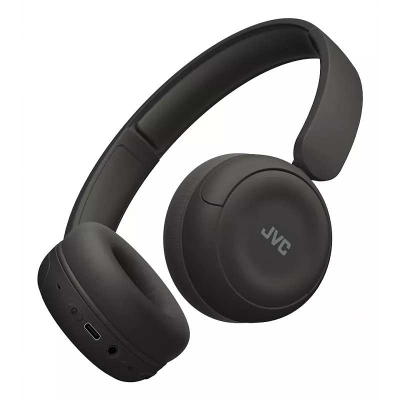 Zestaw słuchawkowy JVC HA-S59W — przewodowy i bezprzewodowy Bluetooth, USB‑C, nauszny, 20–20000 Hz, kabel 1,2 m, 148 g, czarny