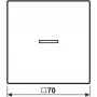 Jung HOME przycisk pojedynczy BTLS17101SWM 1 (BTLS17101SWM)