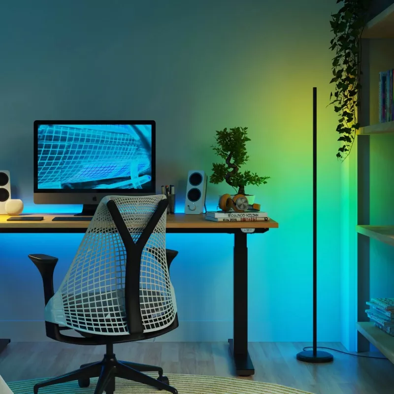 Lampa podłogowa Nanoleaf N7204K02-1FL 22W RGBW — regulowane światło RGB i białe regulowane