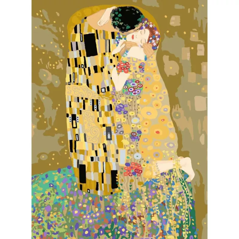 Ravensburger Painting Kit CreArt ART Collection — Pocałunek (Klimt) 23916, zestaw płótna malowanie po numerach