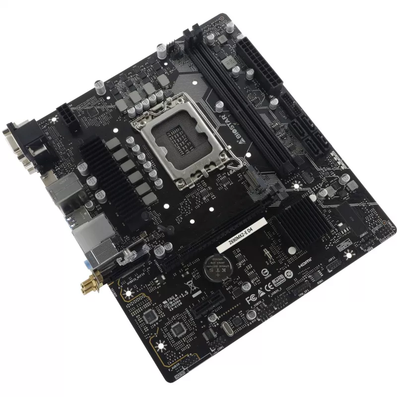 Płyta główna BIOSTAR Z690MX2-E D4 micro ATX, Intel Z690, LGA 1700, DDR4, 2x DIMM, 64GB, 2.5Gb LAN, 4x SATA III, 1x M.2