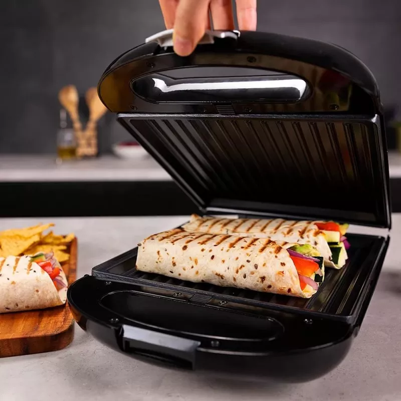 Cecotec Sandwich Maker | Rock'nToast Family 3in1 | 1500 W | Liczba płyt 3 | Czarny