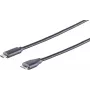 Kabel USB S/CONN 77142-1.0 USB 3.2 Gen 2 1 m USB C Micro-USB B Czarny