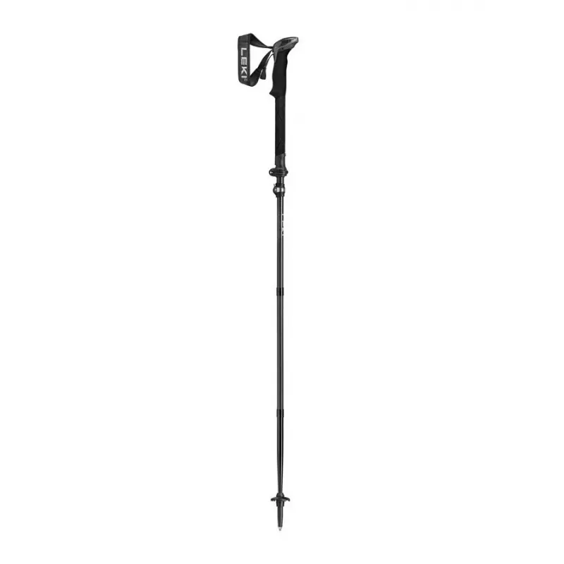 Kijki trekkingowe Leki Sherpa FX regulowane 120–140 cm, czarne