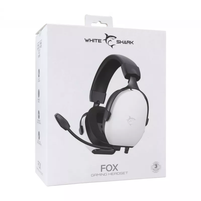 Słuchawki White Shark GH-2445 Fox biały