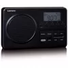 Przenośne radio Lenco MPR-035BK — FM/AM, zasilanie sieciowe i bateryjne, 2,5-calowy wyświetlacz LCD, 20 stacji FM w pamięci, wyjście 3,5 mm