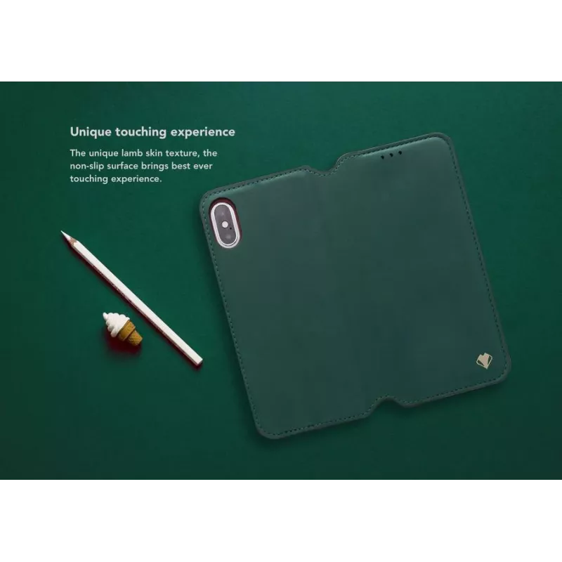 Etui Smart Folio VixFox do Huawei P20 — ochronne etui w kolorze leśnej zieleni