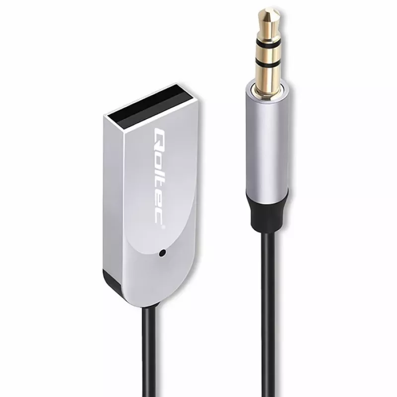 Bezprzewodowy adapter odbiornika audio QOLTEC HiFi BT6.0 2xRC – Odbiornik audio Bluetooth do głośników i radia samochodowego