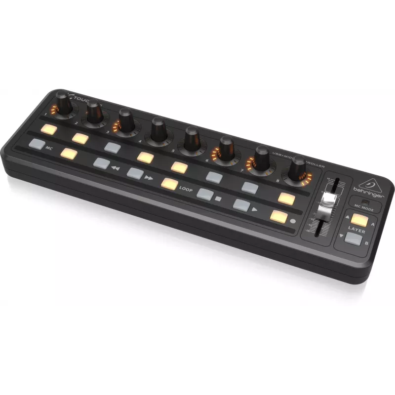 Klawiatura MIDI USB Behringer X-TOUCH MINI Typ sterowania Przyciski Obrotowe Suwak Pokrętła