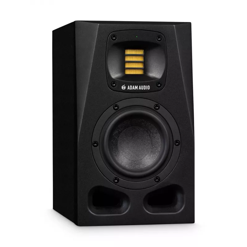 Monitory studyjne ADAM AUDIO A4V Czarny, 2-drożne, 90W RMS, 4-calowy głośnik niskotonowy, wyświetlacz LED, montaż w racku