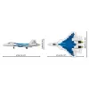 Zestaw konstrukcyjny Cobi SU-57 Felon, 928 elementów – model Cobi COBl-5909