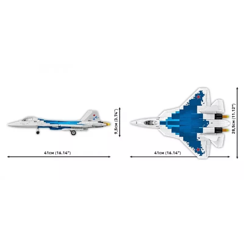 Zestaw konstrukcyjny Cobi SU-57 Felon, 928 elementów – model Cobi COBl-5909