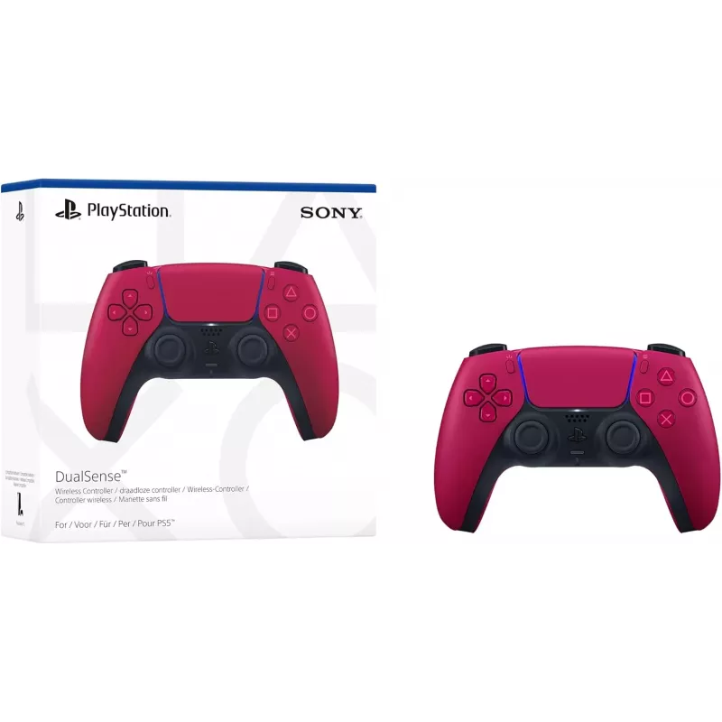 Gamepad Sony DualSense v3 czerwony — Bluetooth/USB, USB-C, wbudowana bateria, PS5, 160×106×66 mm
